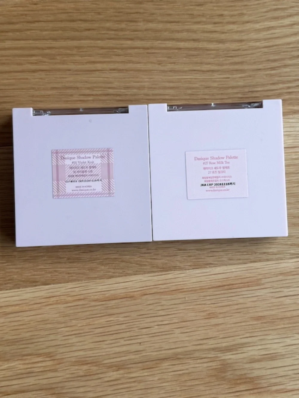 DASIQUE Eyeshadow Palette - #16 violet knit & #27 rose milk tea